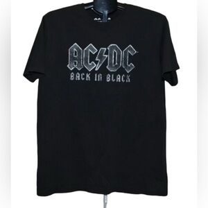 Rock Band AC/DC Back In Black T-shirt Size Large